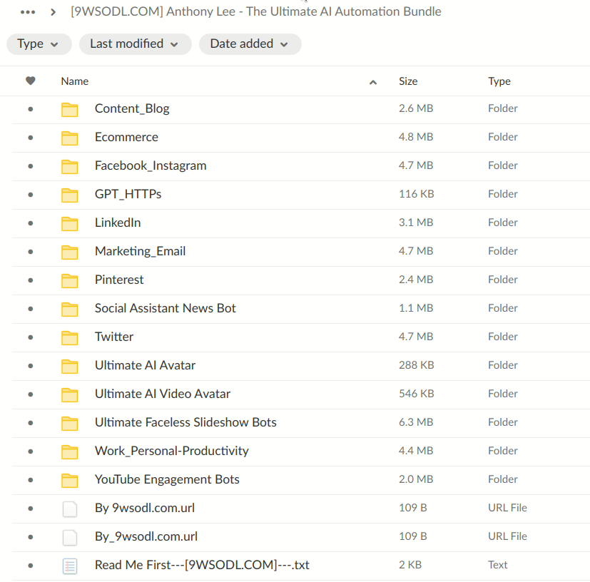 Anthony Lee - AI Bundle Download Files