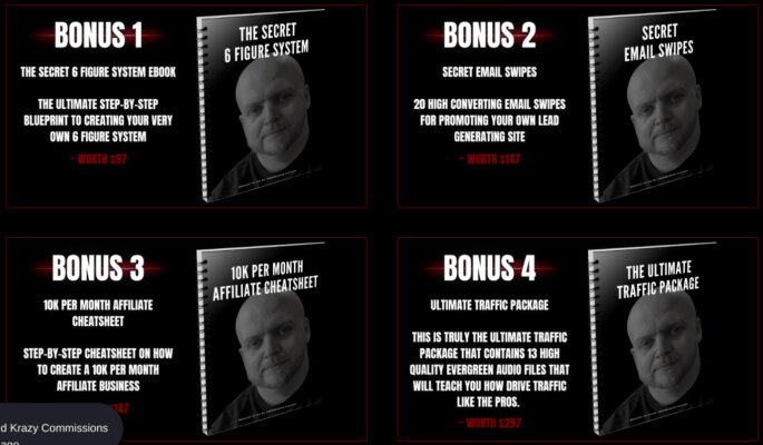 Krazy Commissions bonuses