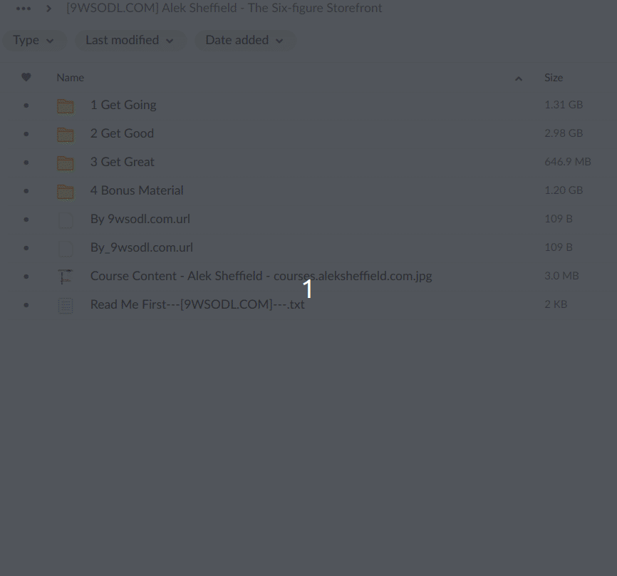 Alek Sheffield - The Six-figure Storefront Proof of Files To Download
