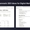 Programmatic SEO Ideas for Digital Marketing Niche Download
