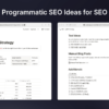 UntalkedSEO - Programmatic SEO Ideas for SEO Niche