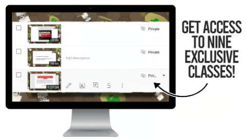 get access to nine exclusive classes