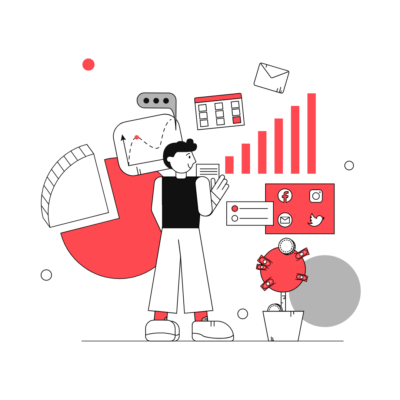 man working on his study with structured framework