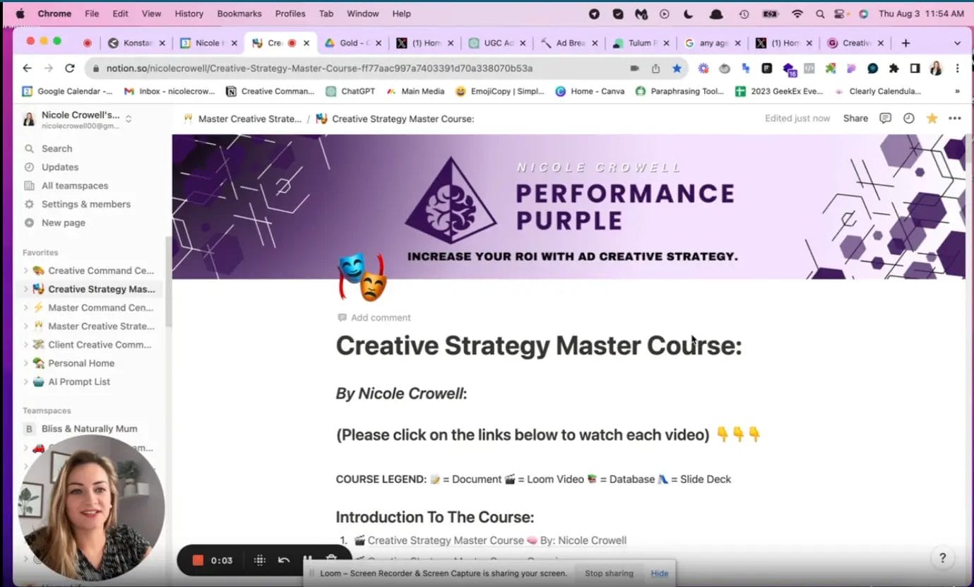 Nicole Crowell – Creative Strategy Master Course Download