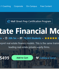 [GET] Wall Street Prep – Real Estate Financial Modeling
