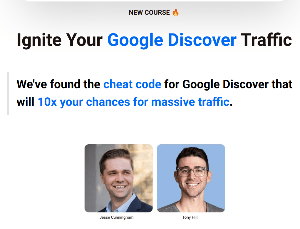 Jesse Cunningham & Tony Hill – Ignite Your Discover Traffic Download