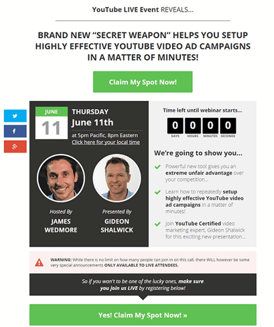 James Wedmore – Paid Video Ads Bootcamp