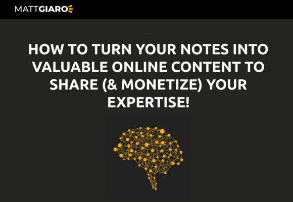 Matt Giaro – Second Brain For Content Creators Download