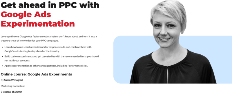 Susan Wenograd (CXL) – Google Ads Experiments Download