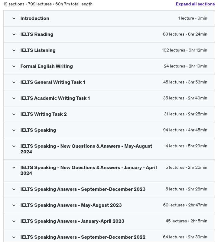 IELTS Band 7+ Course Content 1