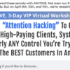 Stefan Georgi – The 3 Day “Attention Hacking” VIP Workshop