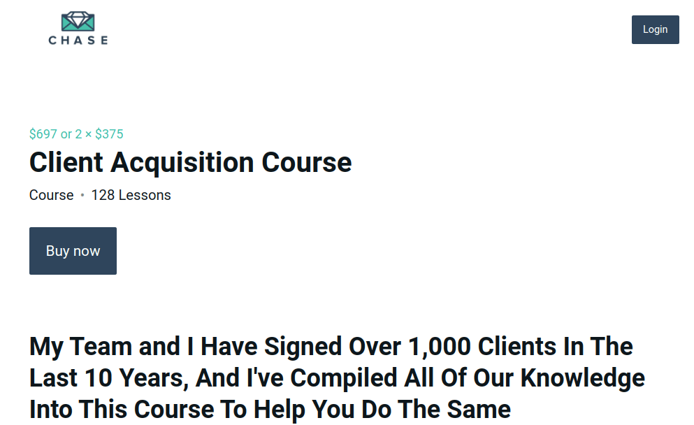 Download Chase Dimond – Client Acquisition Course