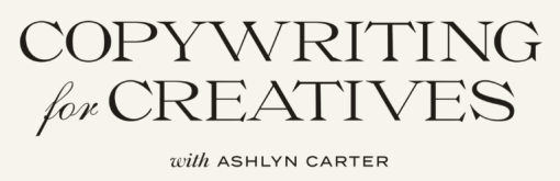 ashlyn carter copywriting for creatives logo