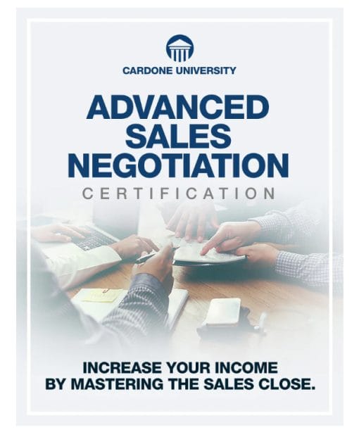 Download Grant Cardone – Advanced Sales Negotiation Certification