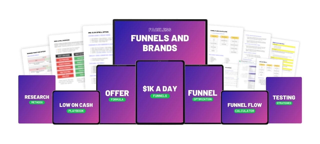download kurosch khazaeli - how i make $1k-$10k+ per day with faceless funnels - oto 123