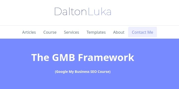 Download Dalton Luka - The GMB (Google My Business) Framework