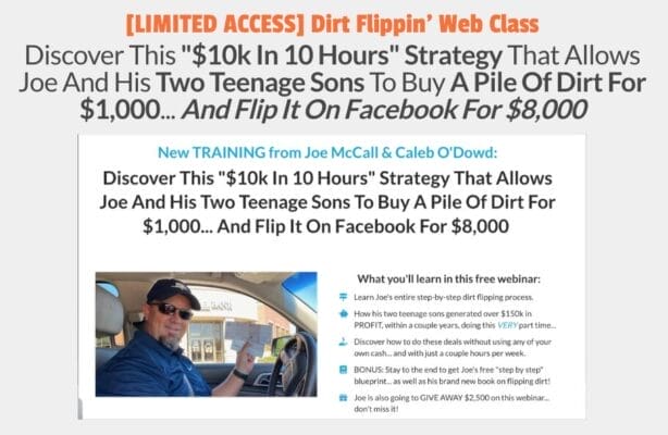 Download Joe McCall – Simple Land Flips Program