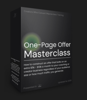 Download Jon Brosio – One-Page Offer Masterclass Bundle