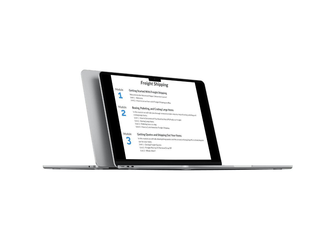 Flea Market Flipper University - Freight Course + Sourcing Workshop