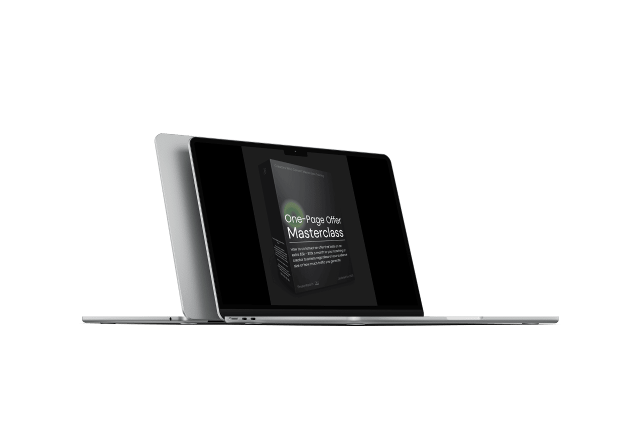 Jon Brosio – One-Page Offer Masterclass Bundle