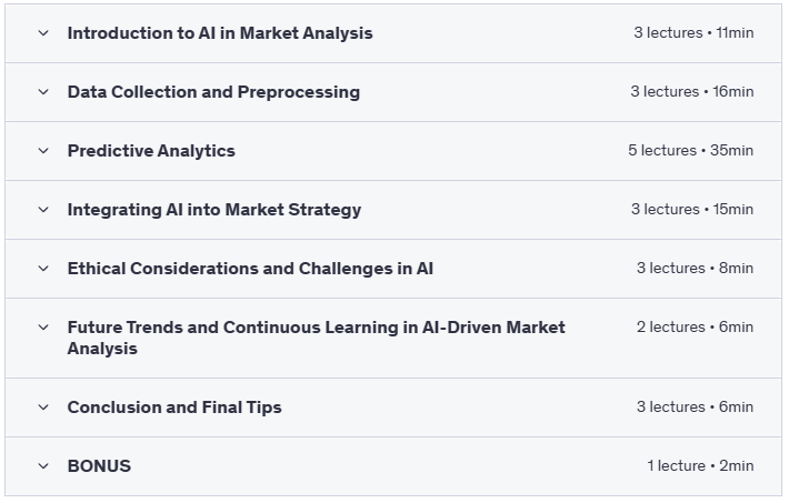 AI-Driven Market Analysis & Prediction - Course Content