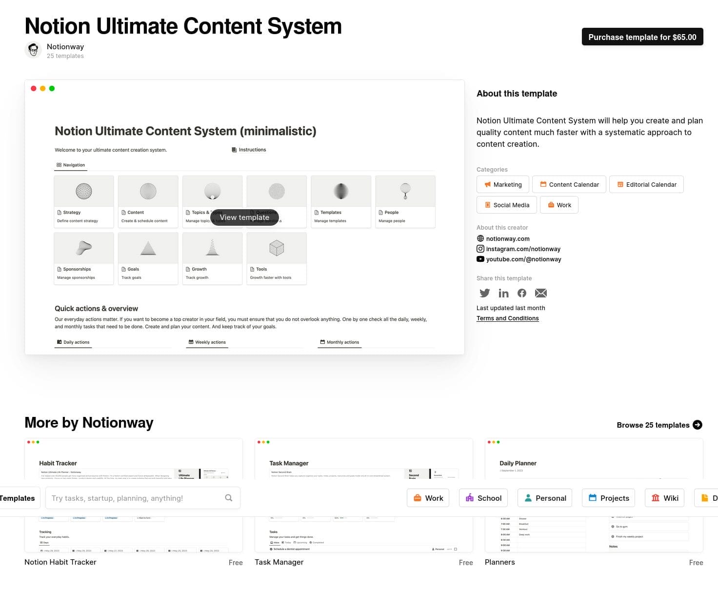 Download NotionWay - Notion Ultimate Content System
