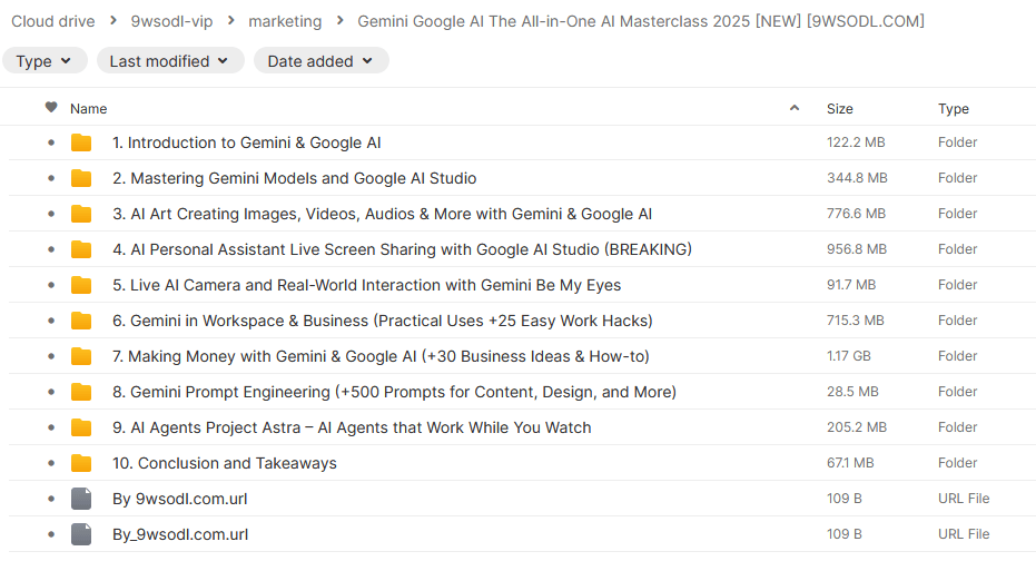 Gemini Google AI - The All-in-One AI Masterclass 2025 [NEW] - Proof of Files
