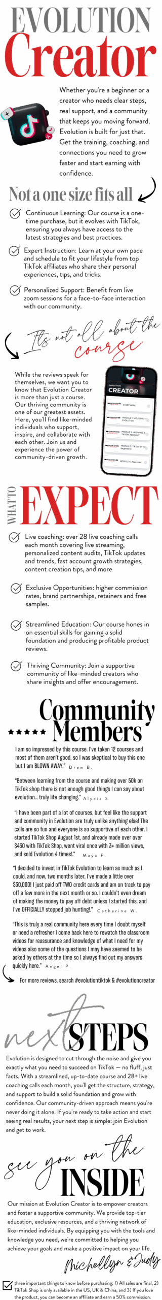 Michellyn Perras – Evolution Creator-Course Content