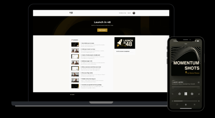 Download Darius Foroux – Launch In 48