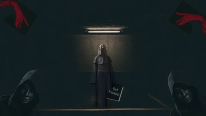 Udemy course feature image for Dark Control Psychology, showing a hooded figure and dark, manipulative tactics theme from the course